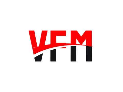 VFM Letter Initial Logo Design Vector Illustration
