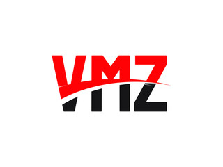 VMZ Letter Initial Logo Design Vector Illustration