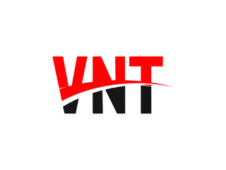 VNT Letter Initial Logo Design Vector Illustration