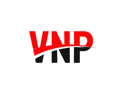 VNP Letter Initial Logo Design Vector Illustration