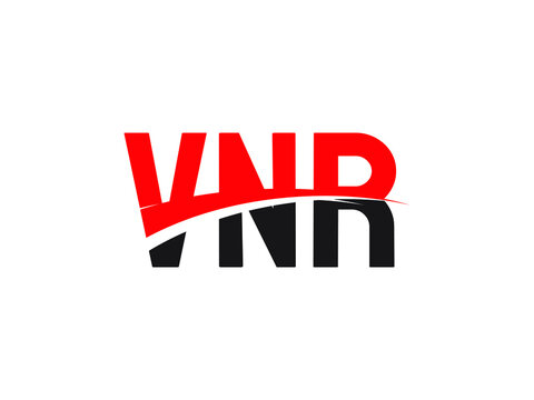 VNR Letter Initial Logo Design Vector Illustration