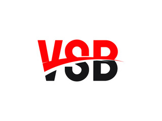 VSB Letter Initial Logo Design Vector Illustration