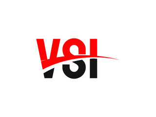 VSI Letter Initial Logo Design Vector Illustration