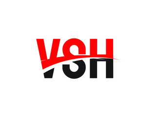 VSH Letter Initial Logo Design Vector Illustration