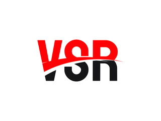 VSR Letter Initial Logo Design Vector Illustration