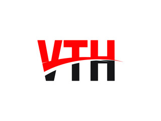 VTH Letter Initial Logo Design Vector Illustration