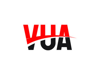 VUA Letter Initial Logo Design Vector Illustration