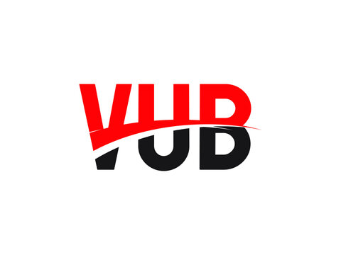 VUB Letter Initial Logo Design Vector Illustration