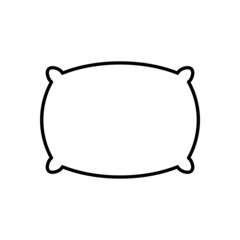 pillow icon, sleep vector, bed illustration