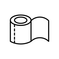 toilet paper icon, paper vector, toilet illustration