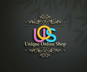 Unique Online Shop Logo