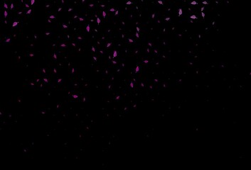 Dark Pink vector doodle background.