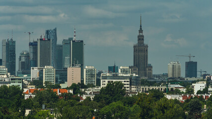 Fototapeta premium Panorama of Warsaw