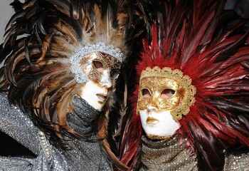 masque au carnaval de Venise Italie	