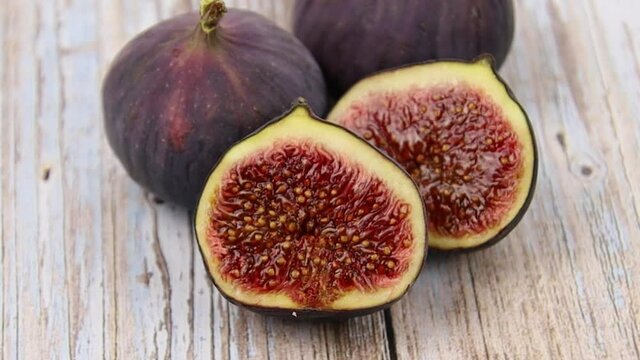 figues fraiches en gros plan