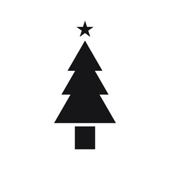 Christmas tree icon vector design templates on white background