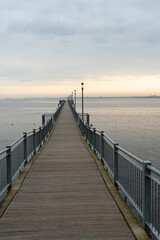 Obraz premium Die Seebrücke im Seebad Wismar-Wendorf, Mecklenburg-Vorpommern