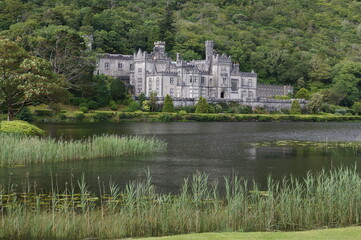 A view of Kylemore Abbey in Connemara, County Galway (Ireland)