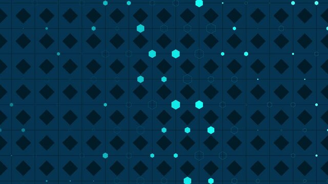 Colorful abstract pattern animations background. Seamless loop.