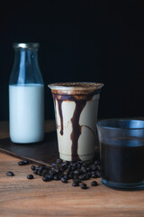 Milkshake in a glass