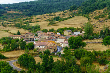 Fototapeta na wymiar San Martín de Perapertú is a town and also a Spanish district in the province of Palencia. It belongs to the municipality of San Cebrián de Mudá.