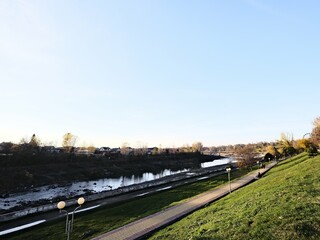 golden autumn in sunset glow