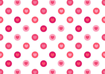 Heart patter wallpaper. Heart symbol vector.