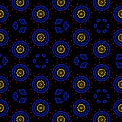 Beautiful pattern with sprinkle ornaments and designs inspired by moroccan style