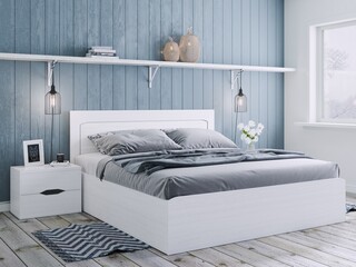 interior bedroom in scandinavian style