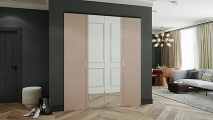 hallway closed wardrobe 