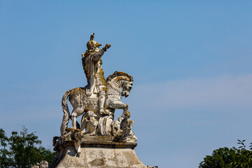 Fototapeta na wymiar Memorial Statue in the Citadel of Alba Iulia in Romania