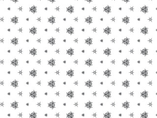black and white graphic in seamless pattern style for fabric