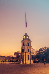 Fototapeta na wymiar Tophane Clock Tower at Istanbul