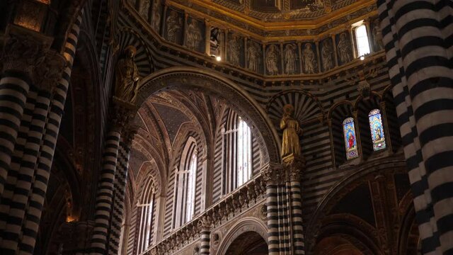 Interior of Siena Cathedral, Tuscany, Italy