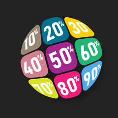 soldes- prix-vecteur