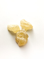 close up of a pile of flakes