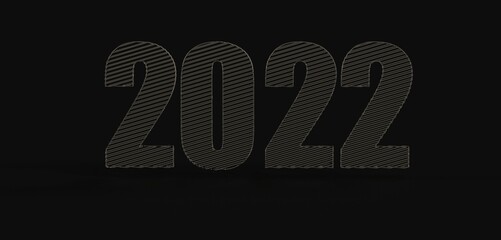 Neujahrsgrüße 2022 - Silvester Dekoration