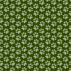 Paw Prints Seamless Pattern for party, anniversary, birthday. Design for banner, poster, card, invitation and scrapbook 