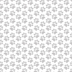 Paw Prints Seamless Pattern for party, anniversary, birthday. Design for banner, poster, card, invitation and scrapbook 