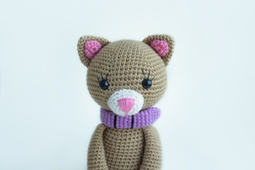 Knitted cat amigurumi