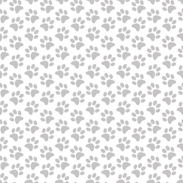 Paw Prints Seamless Pattern for party, anniversary, birthday. Design for banner, poster, card, invitation and scrapbook 