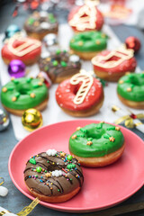 Christmas cupcakes and doughnuts