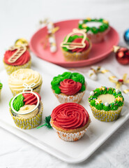 Christmas cupcakes