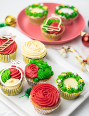 Christmas cupcakes