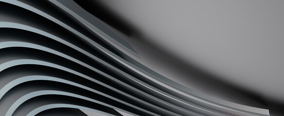 White stripe pattern futuristic background. 3d render illustration