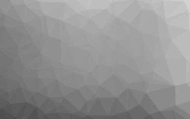 Light Silver, Gray vector abstract polygonal texture.