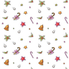 Christmas and New Year seamless pattern (texture)