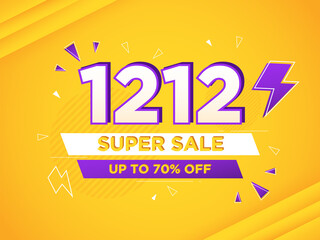 12.12 sale banner concept background