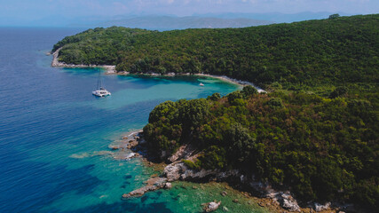 Blue Lagoon of Corfu Island