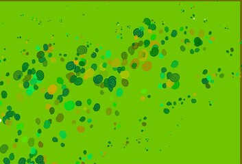 Light Green, Yellow vector template with bent ribbons.